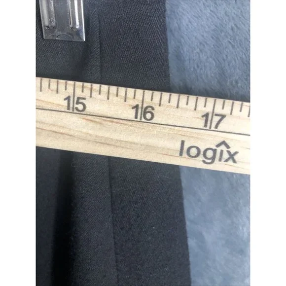 Talbot’s petites short black velour wrap around skirt stretch Size 14 So Soft!! - Picture 16 of 16